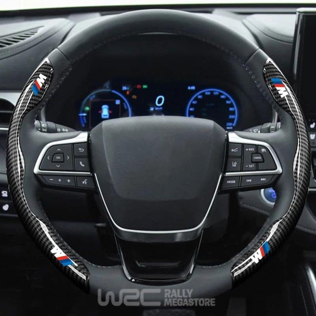 COUVRE VOLANT NOIR FIBRE DE CARBONE POUR BMW
